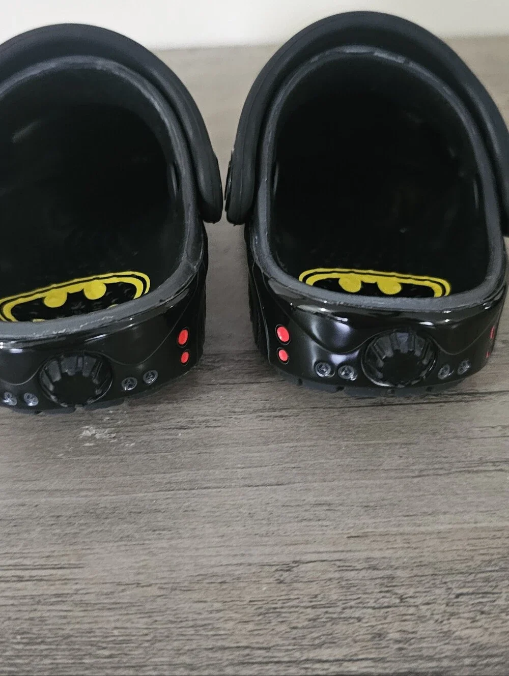 Crocs Batman Kids Black Slip-On Clog Shoes Baby Toddler Boy 5